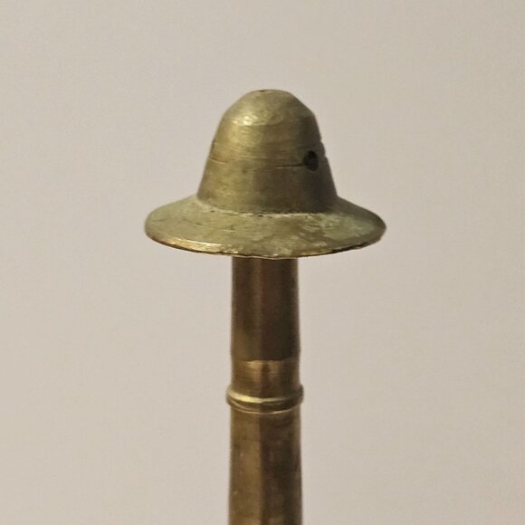 Vtg Indian Brass Rose Water Holy Water Sprinkling Bottle (Gulab Pash) Religious - Picture 4 of 17